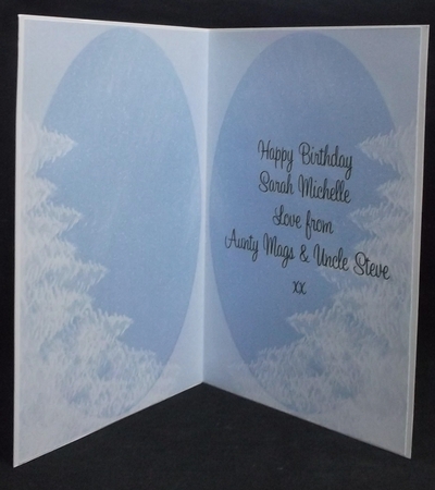 Christmas Winter Scene Insert by Suzi Cooper