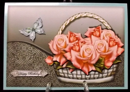 Basket with Roses 5 by Suzi Cooper