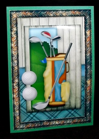 Male Card Golf by Suzi Cooper
