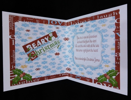 Beary Christmas Insert for Square Card Featured Gallery Photo