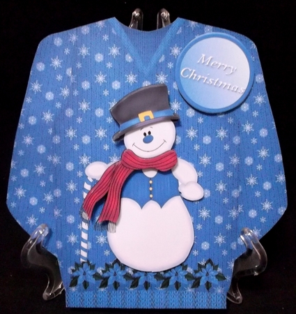Snowman - Christmas Jumper Card Mini Kit by Suzi Cooper