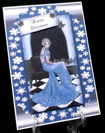 Traditional Snowflake Greeting Card Inserts by Suzi Cooper