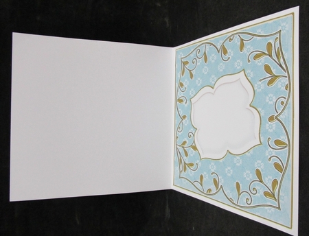 Dusky Teal Daisy Fancy 8in Insert Panel by Suzi Cooper