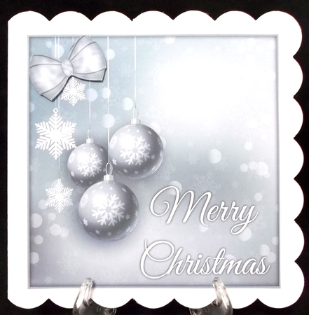 Merry Christmas Baubles 8x8 Topper & Embellishments by Suzi Cooper