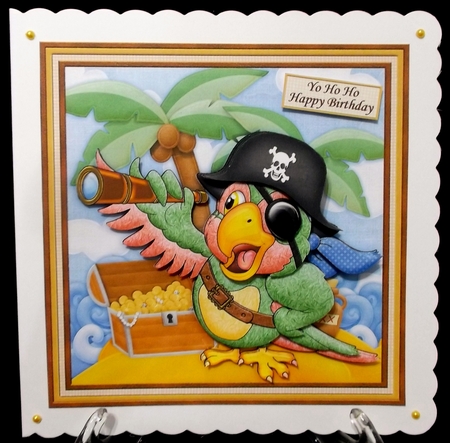 Shiver Me Timbers Youre How Old 8x8 Decoupage Mini Kit by Suzi Cooper