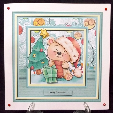 Christmas Bear 7.5 x 7.5 Mini Kit by Suzi Cooper