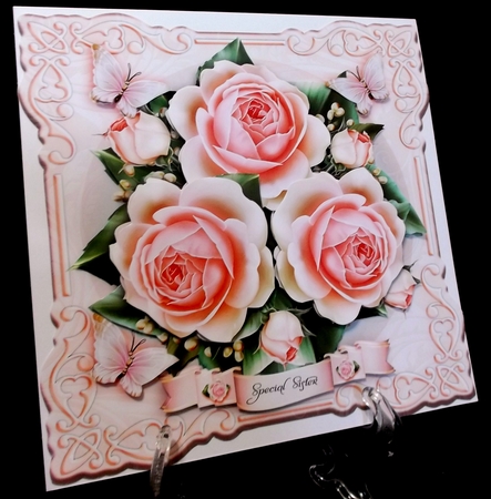 Soft Vintage Roses Card Mini Kit2 by Suzi Cooper
