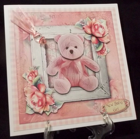 Shadow Box - Pink Teddy by Suzi Cooper