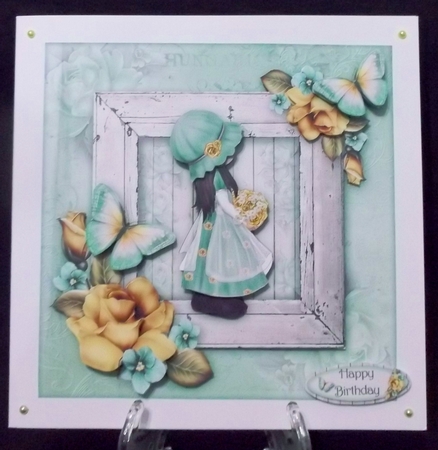 Shadow Box - Little Bonnet Girl by Suzi Cooper