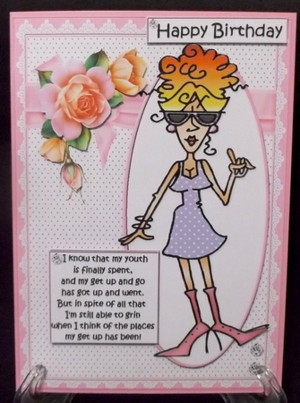 Rita thinks about her youth quick card by Suzi Cooper