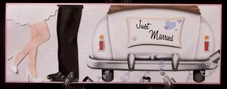 DL just married couple Mr and Mrs wedding card by Suzi Cooper