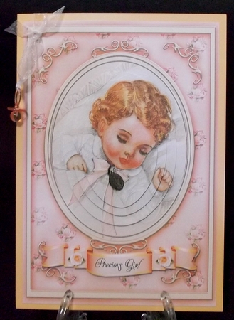 Its a Girl Pyramids Card by Suzi Cooper