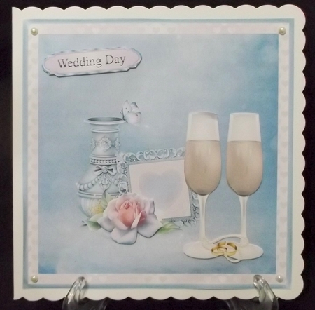 Wedding Day Card Topper & Decoupage by Suzi Cooper