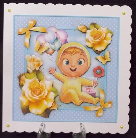 Baby Boy Birthday Card Mini Kit by Suzi Cooper