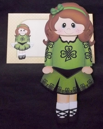 3D On the Shelf Card Kit - Little Irish Dancing Champion Ciara is going to the Ceili by Suzi Cooper