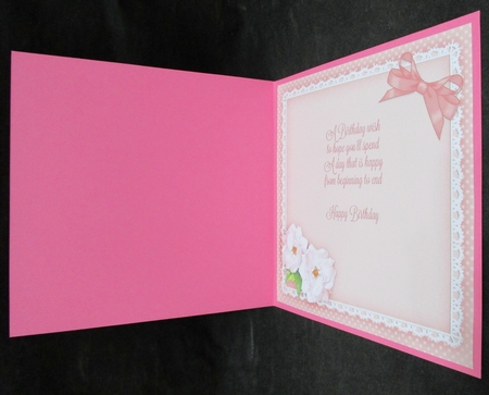 8x8 A Touch of Elegance Roses Pearls and Lace matching insert by Suzi Cooper