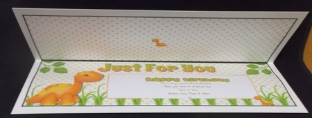 Just For You Dinosaurs - Insert Happy Birthday by Suzi Cooper