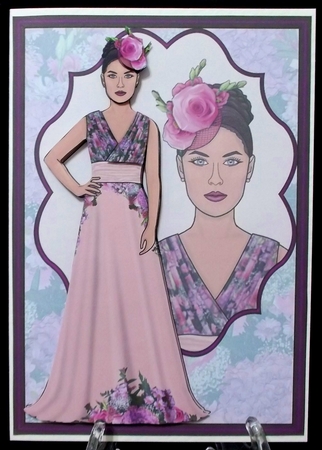 Floral Couture High Fashion Decoupage Subtle Shade by Suzi Cooper