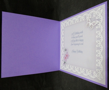 8x8 A Touch of Elegance Violas Pearls and Lace matching insert by Suzi Cooper