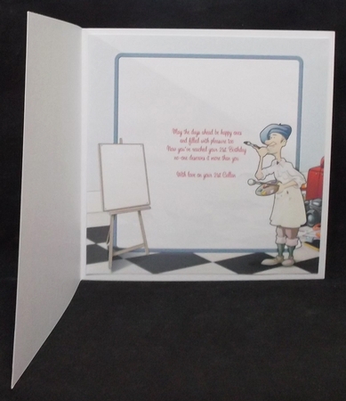 Artist Dude 8x8 Quick Card Insert by Suzi Cooper