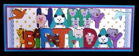 ANIMAL LETTERS - HAPPY BIRTHDAY by Suzi Cooper