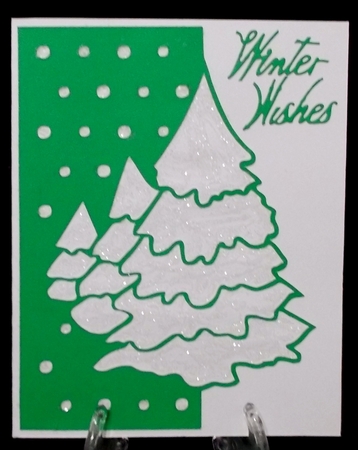 OVER THE EDGE SNOWY TREES by Suzi Cooper