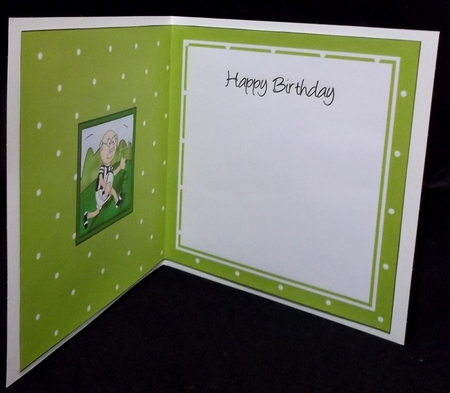 Old Man Bert plays Rugby square landscape insert by Suzi Cooper