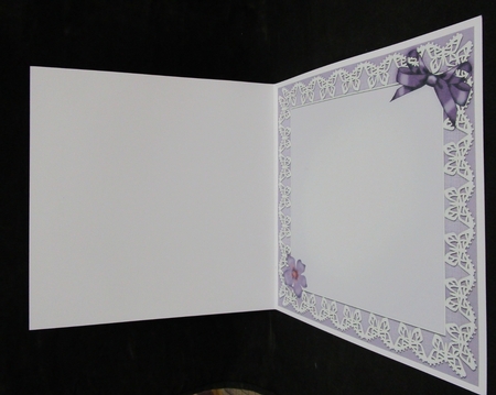 Pretty Viola matching 8 x 8 insert panel by Suzi Cooper