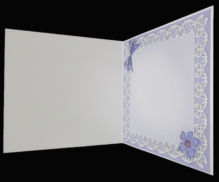 Pretty Viola matching 8 x 8 insert panel by Suzi Cooper