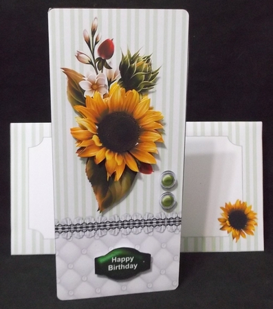 Sunflower  standard DL card by Suzi Cooper