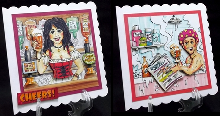 Double Decoupage - Mines a Pint by Suzi Cooper