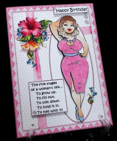 Bumper kit containing 12 ladies humorous topper sheets by Suzi Cooper
