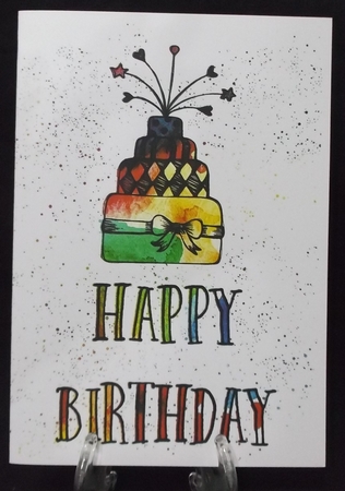 Watercolour Greetings - Happy Birthday by Suzi Cooper