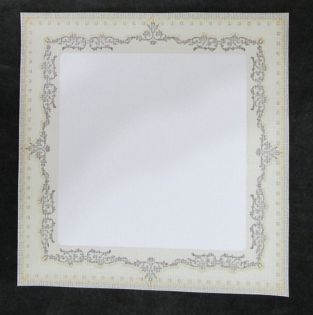  Beige And Green Texture 8x8 Insert by Suzi Cooper
