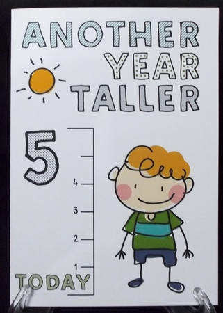Another Year Taller Age 5 Boy by Suzi Cooper