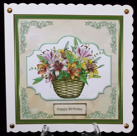 Basket of lilies by Suzi Cooper