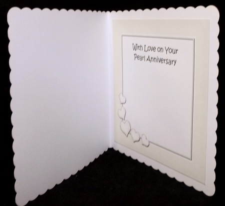 Pearl Wedding Anniversary matching 8x8 insert panel by Suzi Cooper
