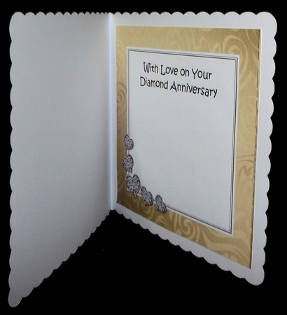 Diamond Wedding Anniversary matching 8x8 insert panel by Suzi Cooper