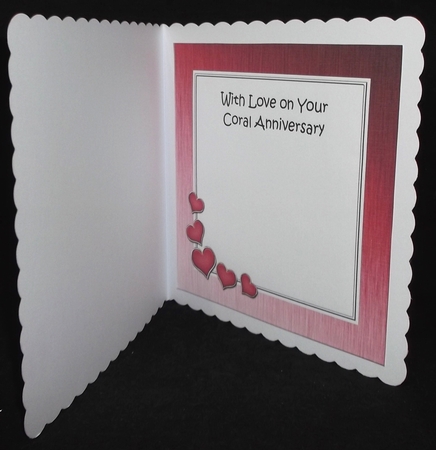 Coral Wedding Anniversary matching 8x8 insert panel by Suzi Cooper