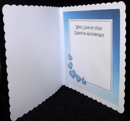 Sapphire Wedding Anniversary matching 8x8 insert panel by Suzi Cooper