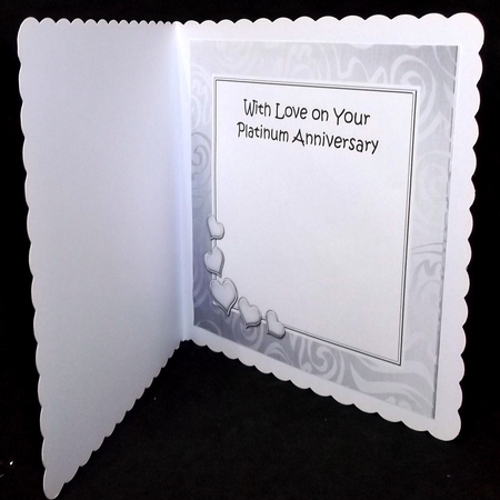 Platinum Wedding Anniversary matching 8x8 insert panel by Suzi Cooper