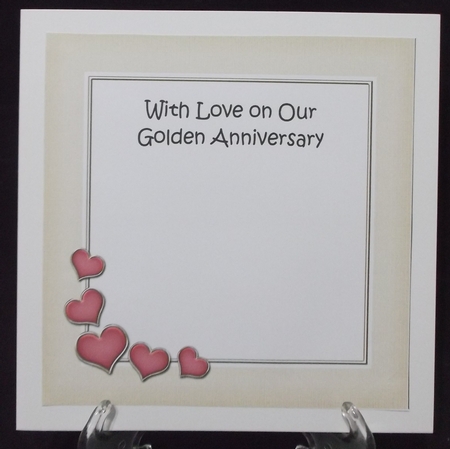 Our Golden Wedding Anniversary matching 8x8 insert panel by Suzi Cooper