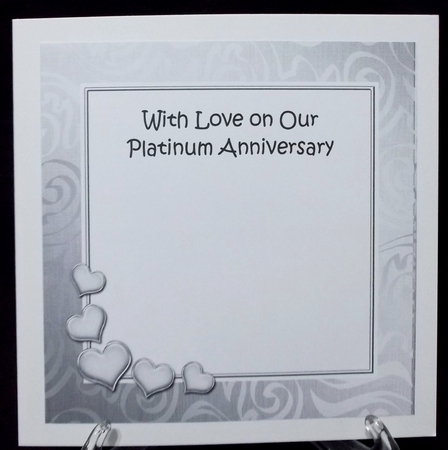 Our Platinum Wedding Anniversary matching 8x8 insert panel by Suzi Cooper