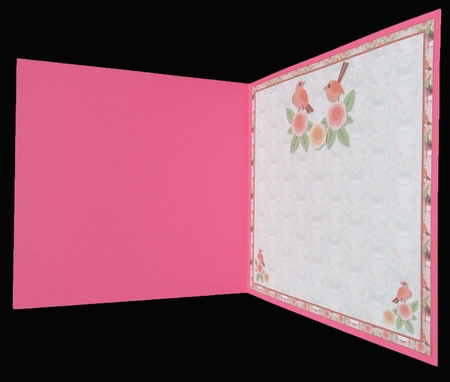  JJ BIRDS AND ROSES 8X8 QUICK CARD INSERT by Suzi Cooper