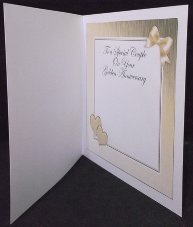 For a Special Couple on your Golden Wedding Anniversary matching 8x8 insert panel by Suzi Cooper