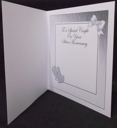 For a Special Couple on your Silver Wedding Anniversary matching 8x8 insert panel by Suzi Cooper