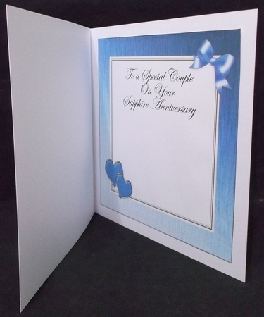 For a Special Couple on your Sapphire Wedding Anniversary matching 8x8 insert panel by Suzi Cooper