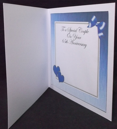 For a Special Couple on your 65th Wedding Anniversary matching 8x8 insert panel by Suzi Cooper