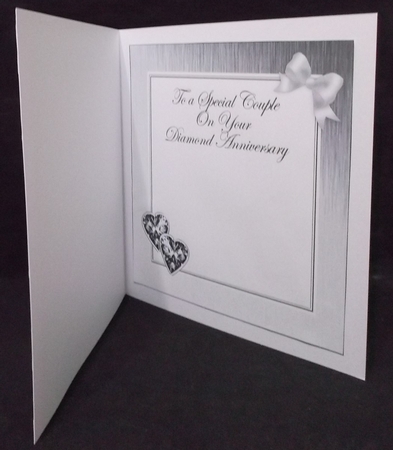 For a Special Couple on your Diamond Wedding Anniversary matching 8x8 insert panel by Suzi Cooper