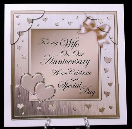 8x8 For My Wife on Our Anniversary Scalloped Corner by Suzi Cooper